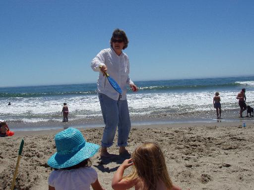 P6040078 Gramma playing paddle ball