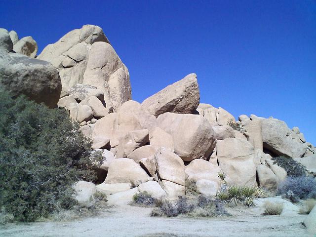 0218091334.jpg - We took a short hike at Joshua Tree. These are huge rock formations