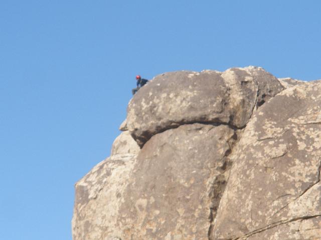 P2180929.JPG - This guy climbed up there! It's not me