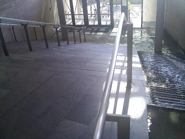 0902001518.jpg - City Hall - water flows down the stairs