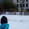 Outdoor ice rink