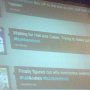 Live tweets on the screen between acts. Cool!