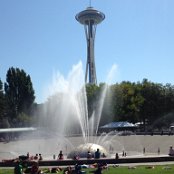 The International Fountain and the Space Needle