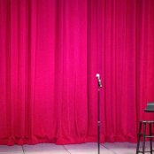 Waiting for a comedy show