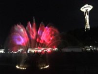 Projections on the fountain