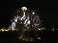 Projections on the fountain