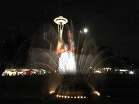 Projections on the fountain