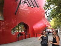 Petra B. and Josephine in front of the MoPop Museum (formerly the Experience Music Project)