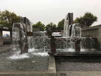 A nice fountain on the waterfront