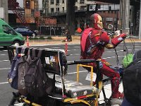 Iron Man driving