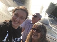 Josephine, Petra B, and me at the International Fountain