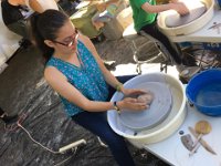 Bumbershoot Day 3 - Josephine tries pottery