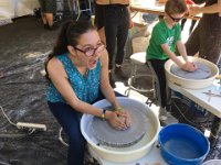 Bumbershoot Day 3 - Josephine tries pottery